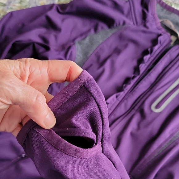 Purple Ruffled Zip-Up Jacket - Picture 5 of 5